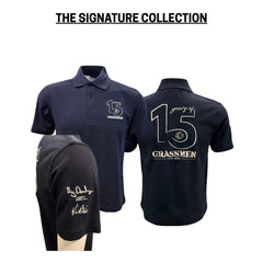 "15 Years of GRASSMEN" Kids Navy Anniversary Polo Shirt "Signature Collection"
