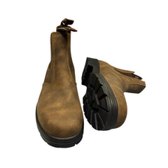 Mongrel Dealer Boots, Cloudy Brown, Elastic Side, Round Toe, Non-Safety K91075
