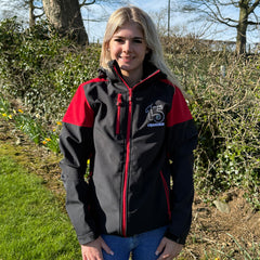 15 Years of GRASSMEN Adults Black/Red Softshell Jacket