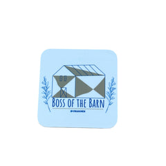 “Boss of the Barn” Wooden Coaster