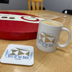“Boss of the Barn” Wooden Coaster