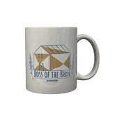 "Boss of the Barn" White White Ceramic Mug