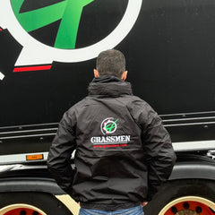 GRASSMEN Kids Drover Jacket - Black