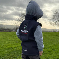 GRASSMEN Kids Softshell Gilet Navy
