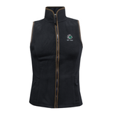 GRASSMEN Ladies Artisan Fleece Gilet - Black/Brown