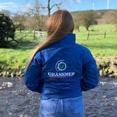 GRASSMEN Adults Drover Jacket - Blue