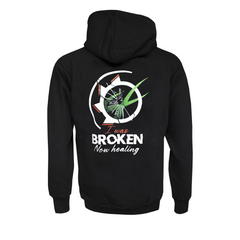 "I was BROKEN now healing" Standard Unisex Adults Black Hoodie