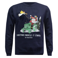 Christmas Miracle, It Started! Adults Christmas Sweatshirt