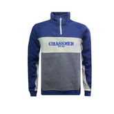 GRASSMEN Navy Heritage Kids Unisex Cotton 1/4 Zip
