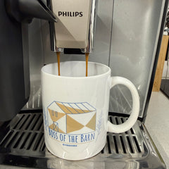 "Boss of the Barn" White White Ceramic Mug