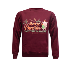 Merry Christmas Ya Filthy Farmers Kids Christmas Sweatshirt