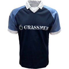 GRASSMEN Sky Blue, Navy & White - Adults Unisex Rugby Top