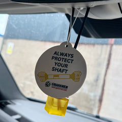 "Always Protect Your Shaft" Hanging Airfreshner - Scent Fresh Cotton
