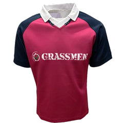 GRASSMEN Pink, Navy & White - Adults Unisex Rugby Top