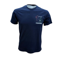 "15 Years of GRASSMEN" Adults Unisex Navy Anniversary T-Shirt