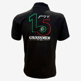 "15 Years of GRASSMEN" Adults Black Anniversary Polo Shirt