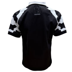 GRASSMEN Black & White Cow Print - Adults Unisex Rugby Top
