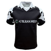 GRASSMEN Black & White Cow Print - Adults Unisex Rugby Top