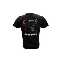 "15 Years of GRASSMEN" Kids Unisex Black Anniversary T-Shirt