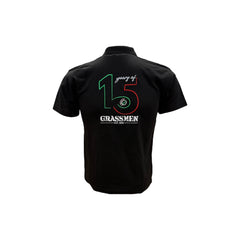 "15 Years of GRASSMEN" Kids Black Anniversary Polo Shirt