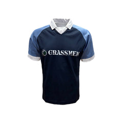 GRASSMEN Sky Blue, Navy & White - Kids Unisex Rugby Top