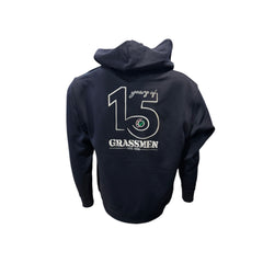 "15 Years of GRASSMEN" Kids Navy Anniversary Hoodie "Signature Collection"