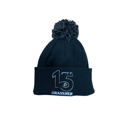 "15 Years of GRASSMEN" Anniversary Bobble Hat Black