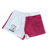 GRASSMEN Pink & White - Adult Unisex Harlequin Two Toned Shorts