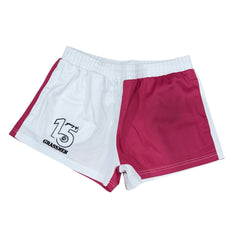 GRASSMEN Pink & White - Adult Unisex Harlequin Two Toned Shorts