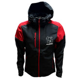 15 Years of GRASSMEN Adults Black/Red Softshell Jacket