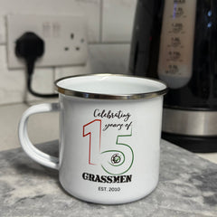 15 Years of GRASSMEN Tin Mug
