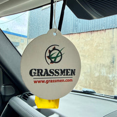 "GRASSMEN" Hanging Airfreshner - Scent Black Ice
