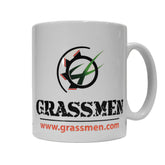 "GRASSMEN" White White Ceramic Mug