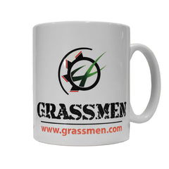 "GRASSMEN" White White Ceramic Mug