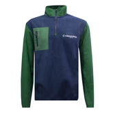 GRASSMEN Green/Navy Adults Sherpa Quarter Zip Fleece (OVERSIZED FITMENT)