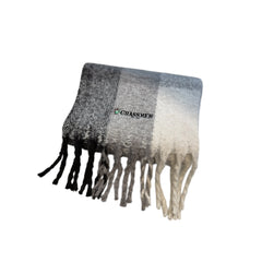"GRASSMEN" Fluffy Check Scarf