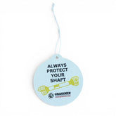 "Always Protect Your Shaft" Hanging Airfreshner - Scent Fresh Cotton