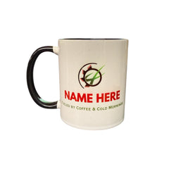 Personalised Novelty Christmas Mug "I'd Rather Be in the Tractor - Even at Christmas" Two Toned White Ceramic Mug