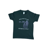 "Being raised a farm kid, Best gift ever received" Novelty Kids Bottle Green T-Shirt