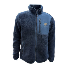 "GRASSMEN" Adults Navy Sherpa Fleece Full Zip