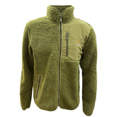 "GRASSMEN" Adults Moss Green Sherpa Fleece Full Zip