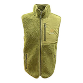 "GRASSMEN" Adults Moss Green Sherpa Fleece Gilet