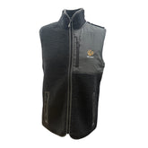 "GRASSMEN" Adults Black Sherpa Fleece Gilet