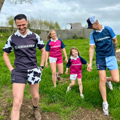 GRASSMEN Pink, Navy & White - Adults Unisex Rugby Top