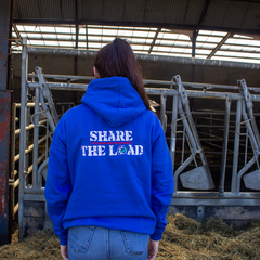 Share the Load - Standard Unisex Adults Royal Blue Hoodie