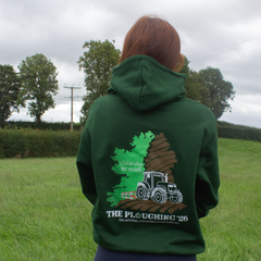 The Ploughing 26 - Adults Bottle Green Hoodie *LIMITED EDITION*
