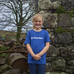 "GRASSMEN" Standard Kids Royal Blue T-Shirt