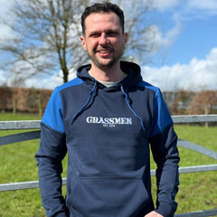 GRASSMEN Prime Unisex Hoodie Navy/Cobalt