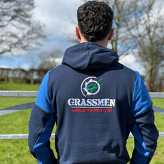 GRASSMEN Prime Unisex Hoodie Navy/Cobalt