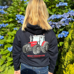"Massey Ferguson 6290" Kids Navy Hoodie - DTF Print